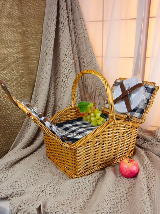 Holiday Basket Набор для пикника с термосумкой SET 3, коричневый, фото 3