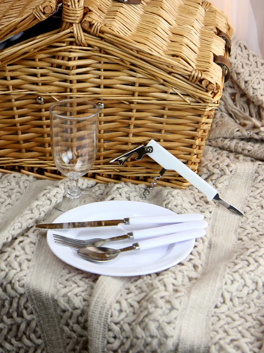 Holiday Basket Набор для пикника с термосумкой SET 3, коричневый, фото 7