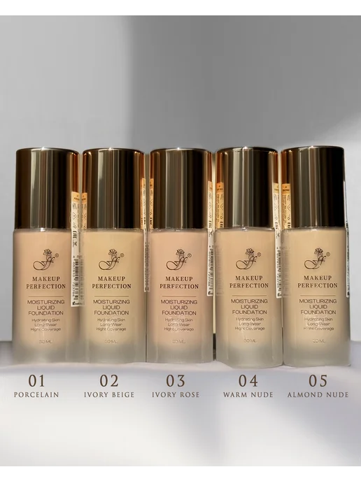 ffleur Тональный крем Perfect Skin Foundation, 04 Warm Nude, бежевый, фото 2