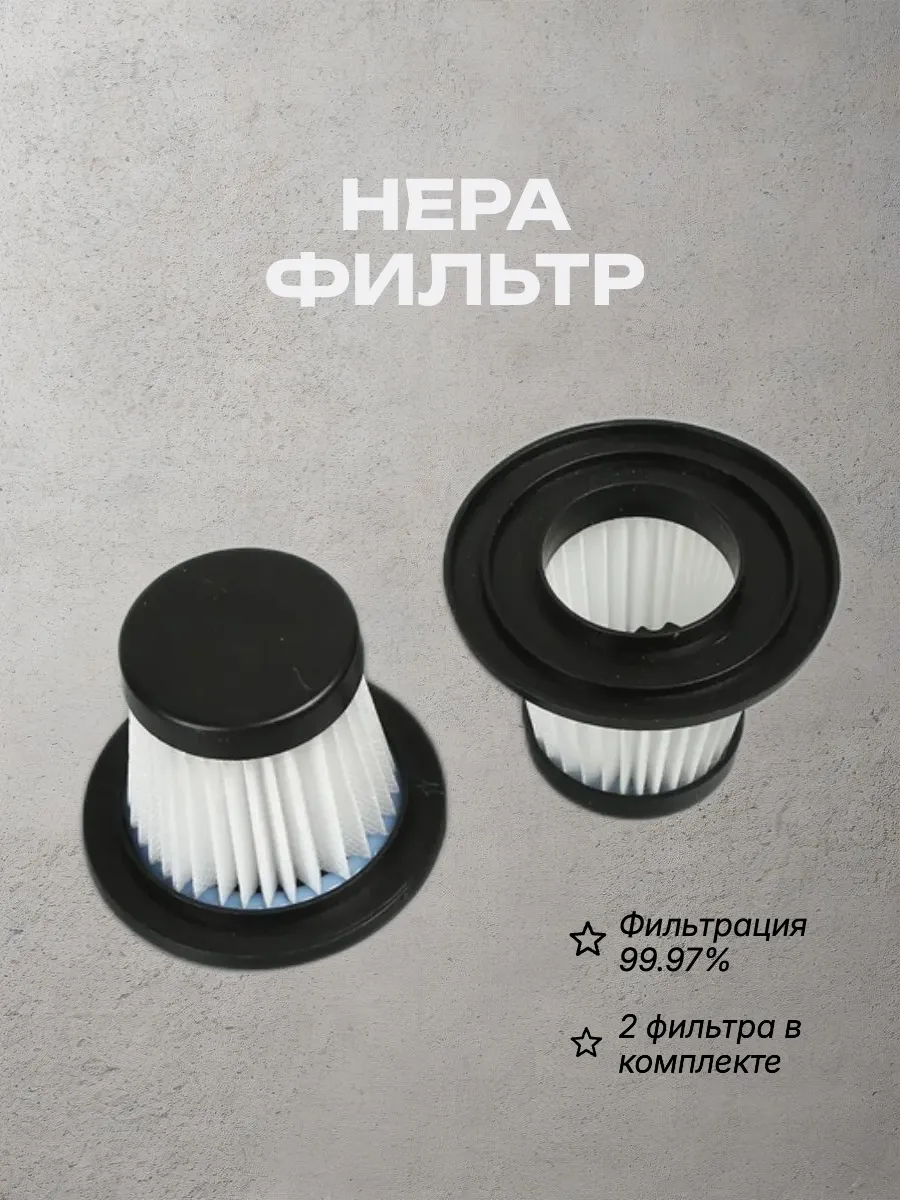 HEPA фильтр для автомобильного пылесоса 2 шт