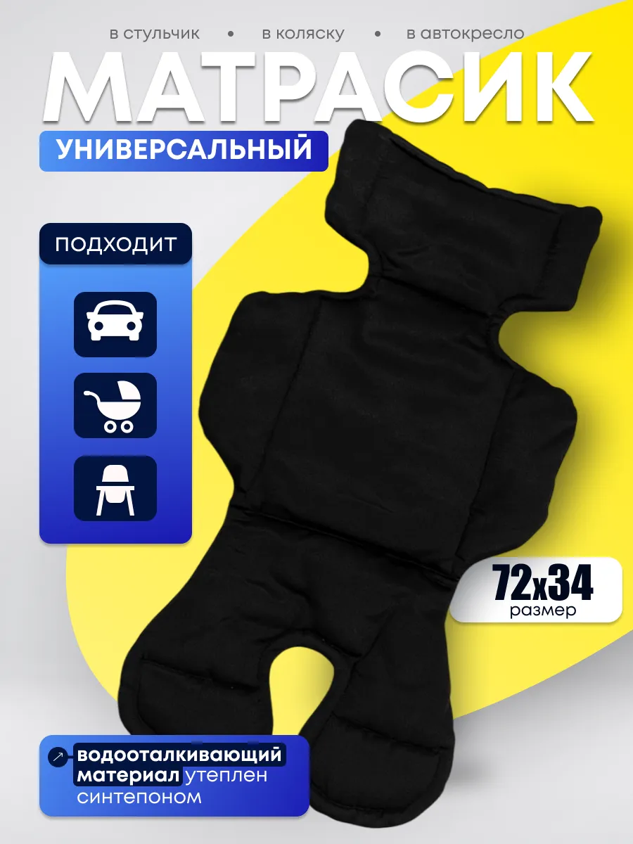 Вкладыш в коляску, матрасик в автокресло 75х40 см