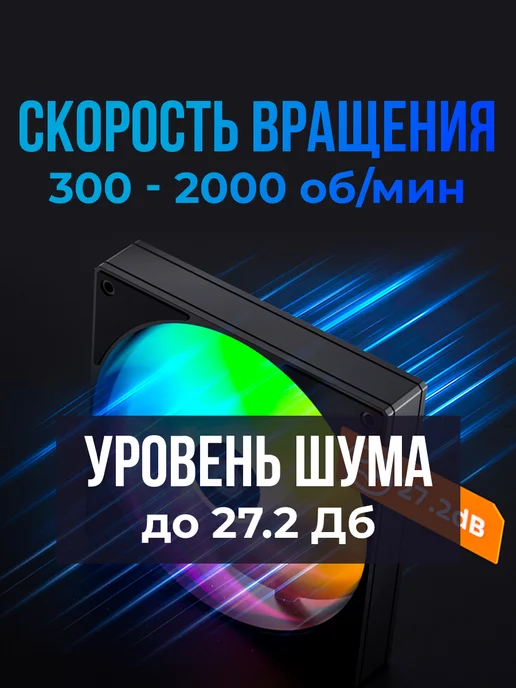 Вентилятор 120x120 AS-120-ARGB-K Trio 3-Pack, 120x120, фото 4