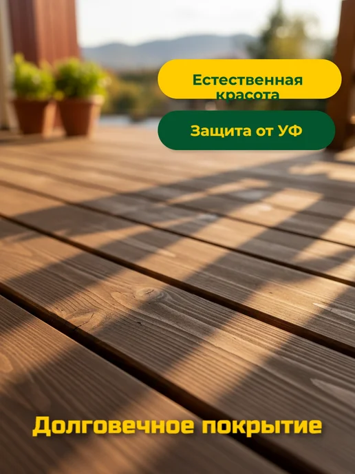 dufa Масло для дерева Wood Oil Terrace лиственница 0,9л, 900 мл, фото 4