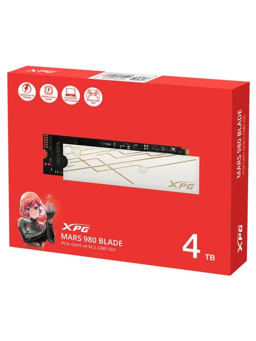 XPG Накопитель SSD 4 ТБ MARS 980 BLADE M.2 2280 (SMAR-980B-4, 4 ТБ, фото 8