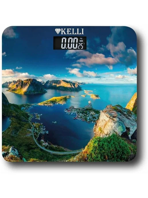 KELLI Весы напольные электронные KL-1511, белый, фото 2