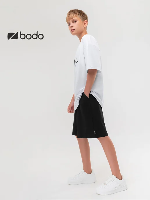 BODO Костюм спортивный на физкультуру, черный, фото 6