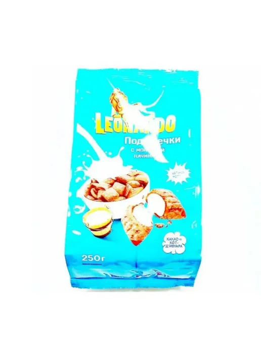 Leonardo Готовый завтрак подушечки с молочной начинкой,250 г, 3 шт, 250 г, 3 шт, фото 3