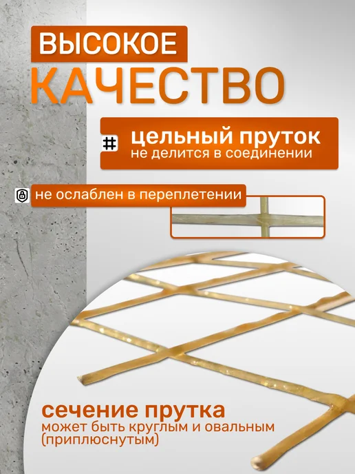 Сетка композитная 0.6х10 м, 2,3х50х50мм, для стяжки, 6кв.м, 0.6x10 м, фото 2