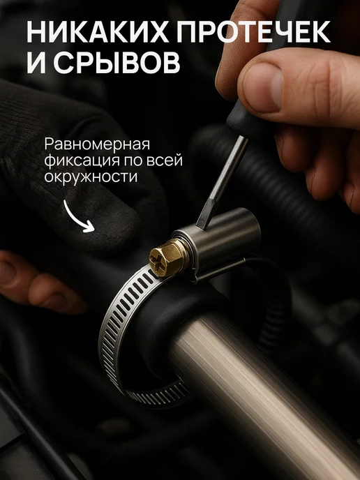 Era pro Хомут червячный 16-25 мм 10 шт сталь, 10 шт, фото 7