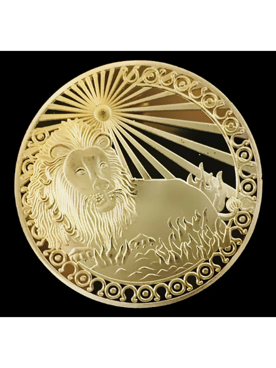 Монета сувенирная Знак зодиака Лев