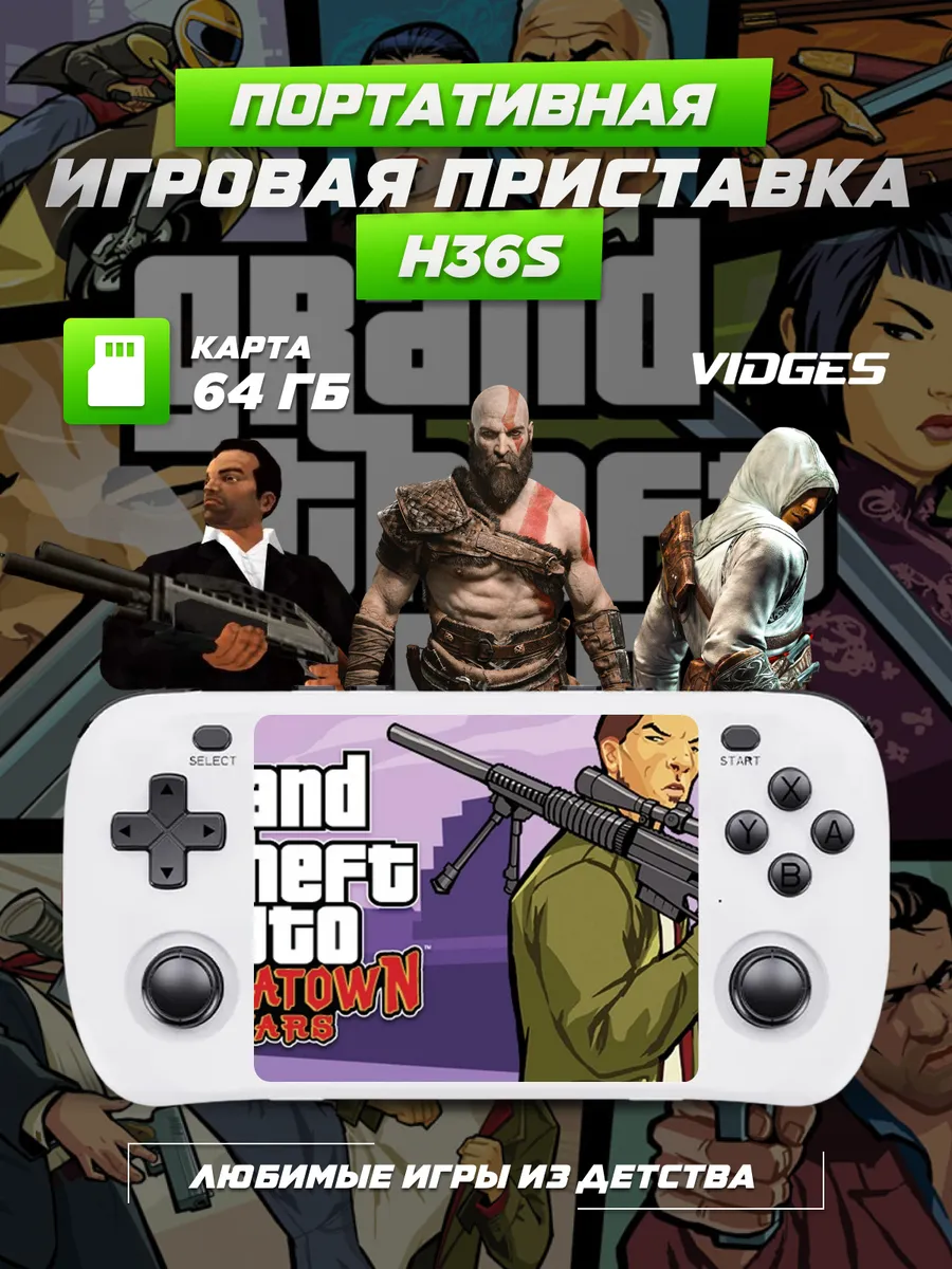 VIDGES Портативная игровая приставка H36S
