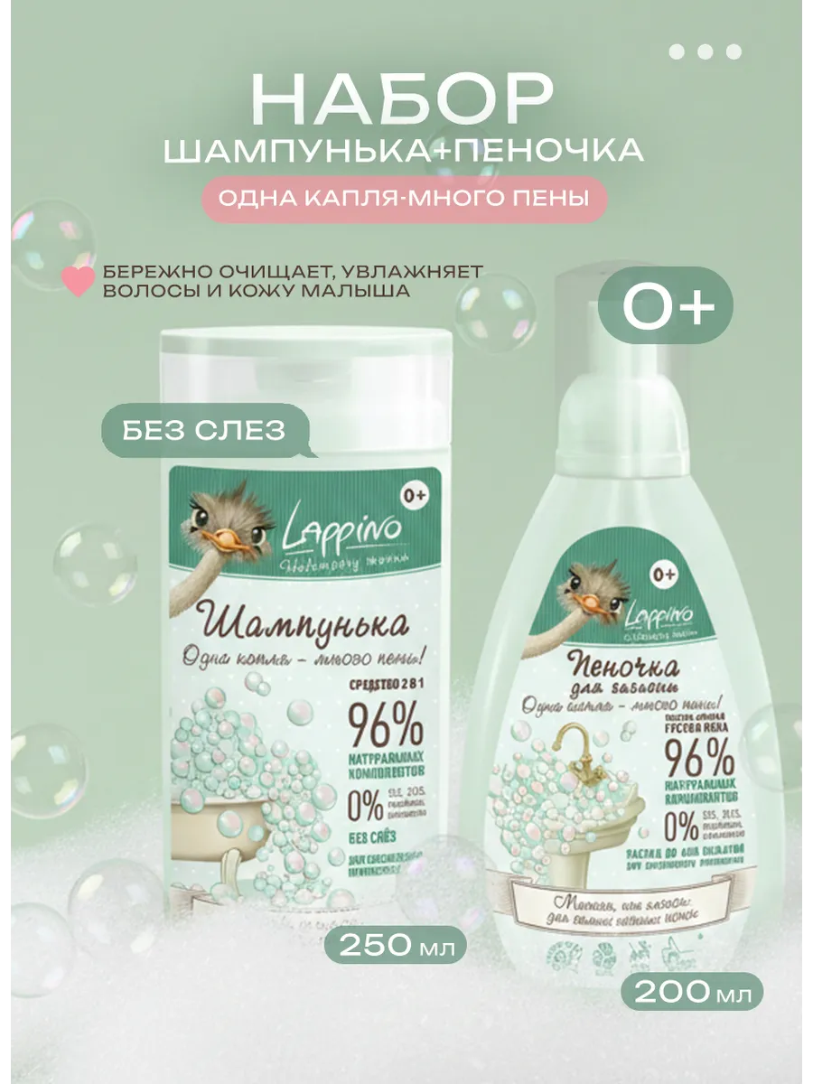 Детский шампунь и пена