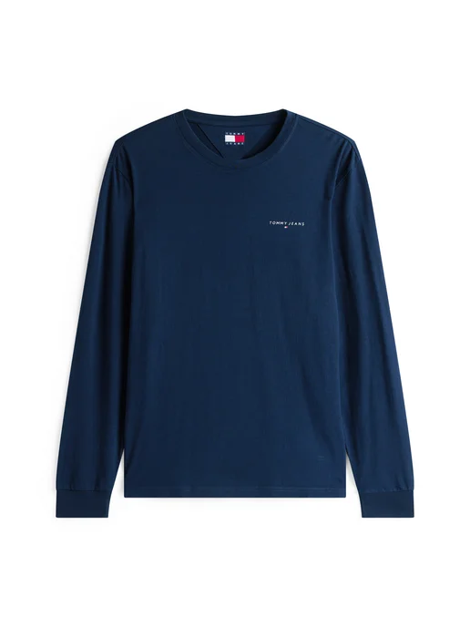 TOMMY JEANS Лонгслив базовый, синий, фото 3