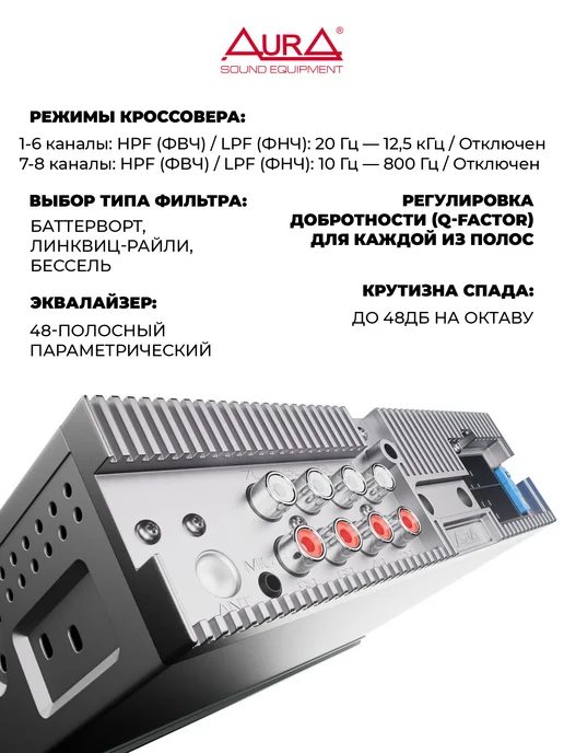 AurA Sound Equipment Магнитола для автомобиля INDIGO 877DSP mkII, вариант, фото 3