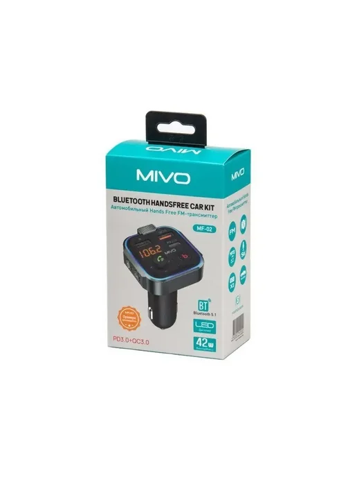 Eplutus Автомобильный мини-адаптер с Bluetooth Mivo MF-02, вариант, фото 2