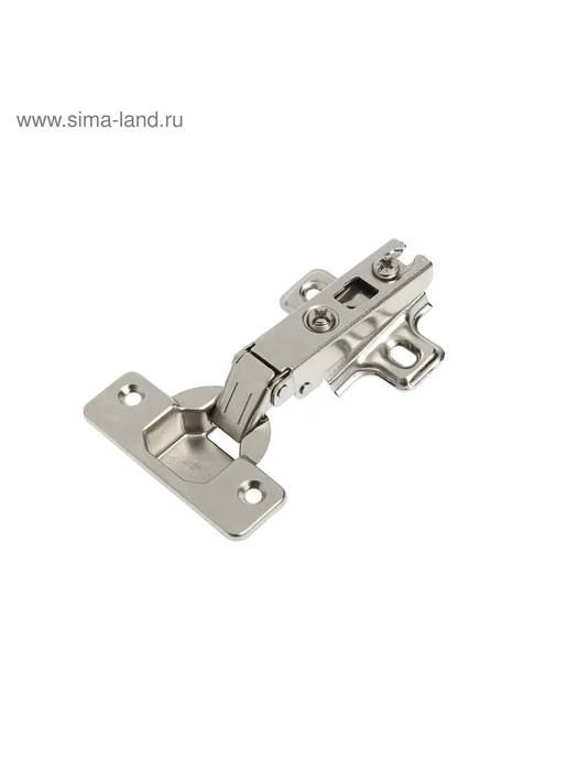со скидкой Мебельная накладная петля 32x40 алюминий 6 штук 90 градус, 32x40