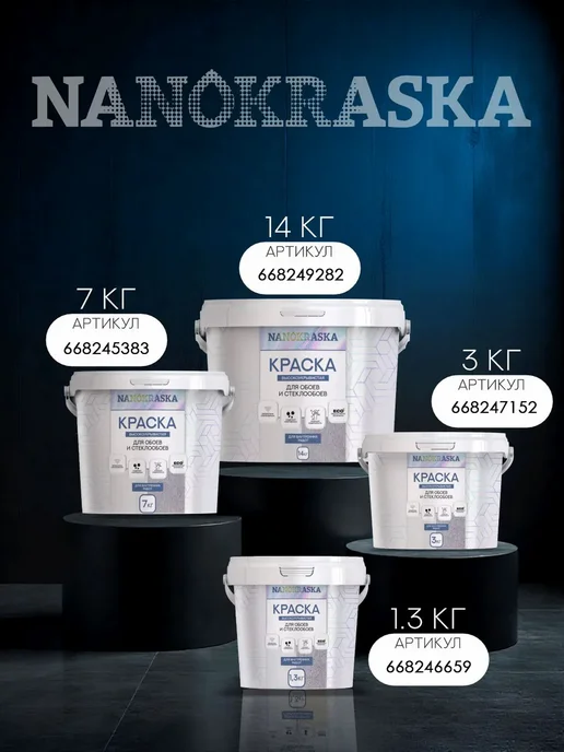 NANOKRASKA Краска по обоям без запаха, фиолетовый, фото 6
