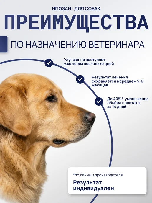 Ипозан 3.75 мг для собак массой 7.5-15 кг, 7,515 кг, фото 4