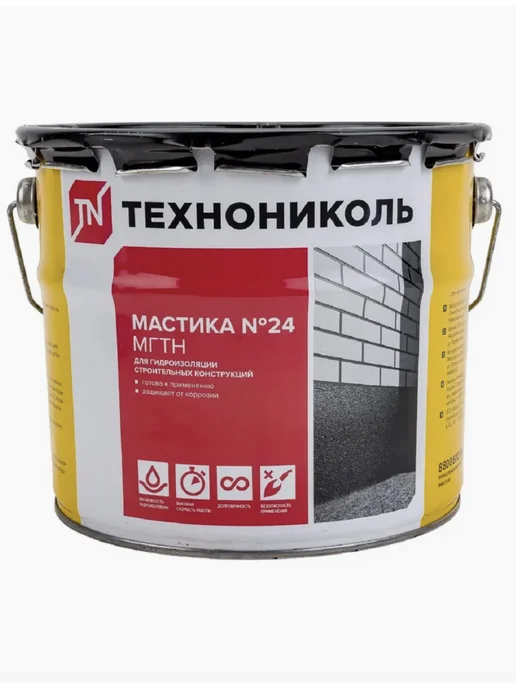 ТехноНИКОЛЬ Мастика битумная Фиксер для гибкой черепицы 3.6 кг, 10 кг, фото 3