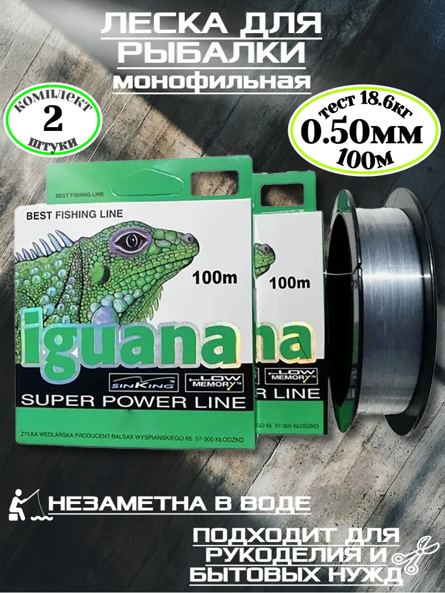 Леска рыболовная монофильная