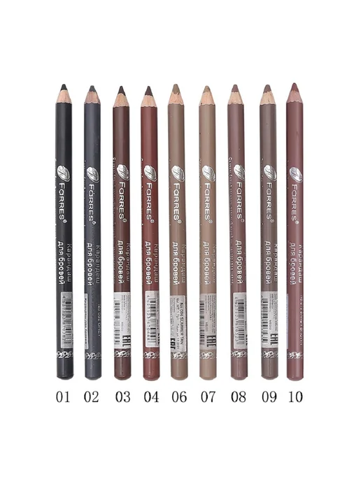 FARRES cosmetics Карандаш для бровей с расческой, Тон 03 (1 шт.), 1 шт, фото 2