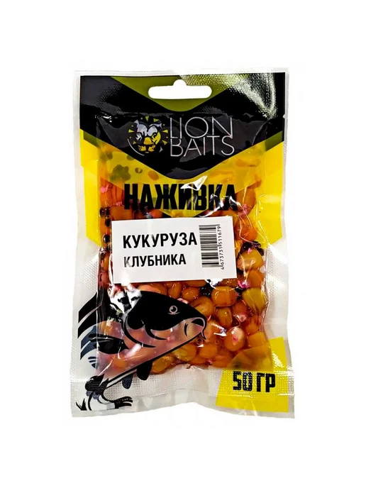 Lion Baits Кукуруза насадочная Наживка микс 50гр (5 штук), 50 г, фото 2