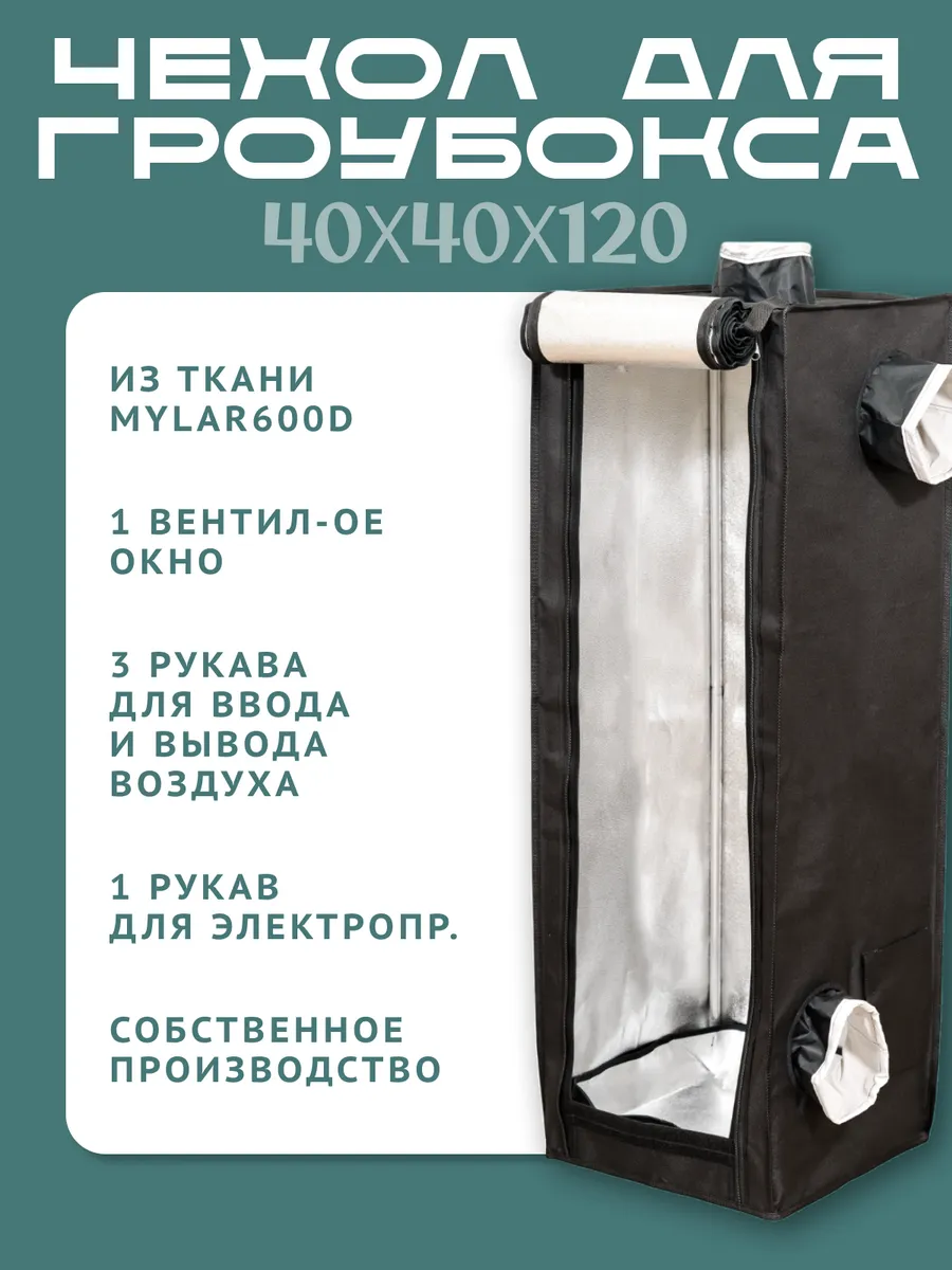 Чехол для гроубокса MAGICBOX 40х40х120 см