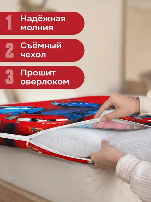 KUPI-VIP Матрас - топпер 160х200 на резинке, 60x120, в упаковке 1,3 кг, фото 3
