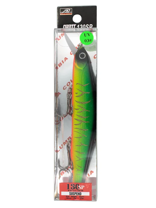 columbia fishing company Воблер на щуку Orbit 130sp, черный, фото 2