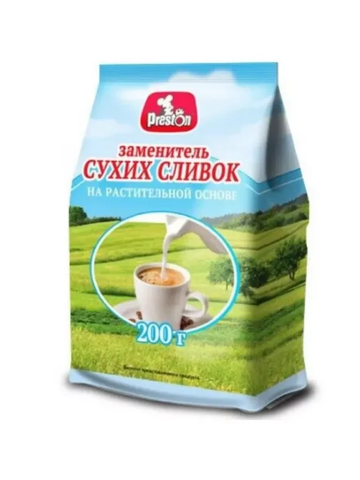 Preston Сливки сухие на растительной основе 200 г, 3 шт, 200 г, 2 шт, фото 2