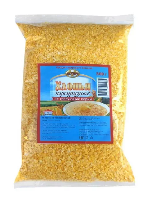 Златич Хлопья кукурузные 500 г, 1 шт, 500 г, 2 шт, фото 2
