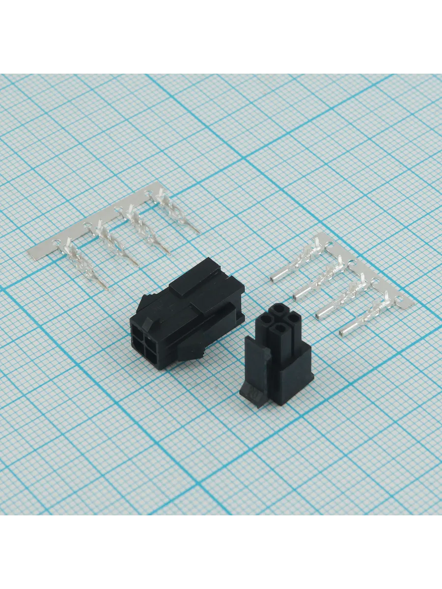 Комплект разъемов 4-pin Micro-Fit 3.0 мм 1 шт.