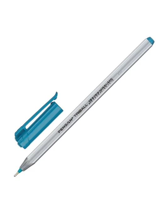 Pensan Шариковая Ручка TRIBALL, цвет бирюзовый, 3 шт, 3 шт, фото 2