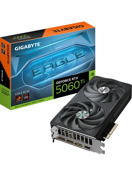 Gigabyte Видеокарта RTX 5060 Ti EAGLE OC 8G, 8 Гб GDDR7 UltraHD, 8 г, 8 ГБ, фото 3