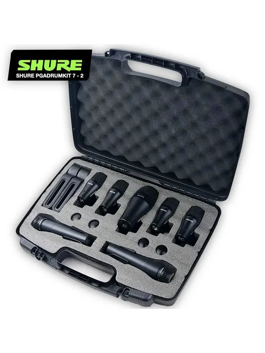 Shure PGA DRUM KIT 7 v2 набор барабанных микрофонов, черный, фото 2