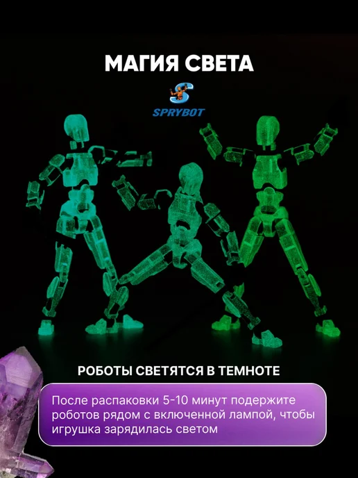 TrendToys Подвижная шарнирная фигурка Т13 Робот Спрайбот сборные 3шт, 3 шт, фото 4