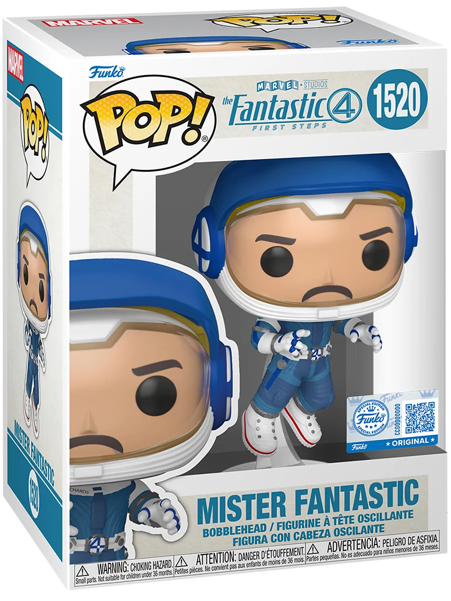 Фигурка Funko POP Bobble Fantastic Four Mister Fantastic Exc