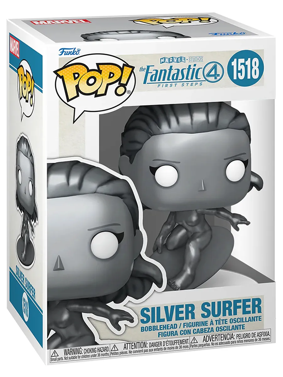 Фигурка Funko POP Bobble Marvel Fantastic Four Silver Surfer Фигурка Funko POP Bobble Marvel Fantastic Four Silver Surfer