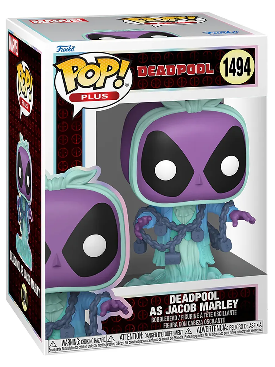 Фигурка Funko Plus Bobble Marvel Deadpool As Jacob Marley