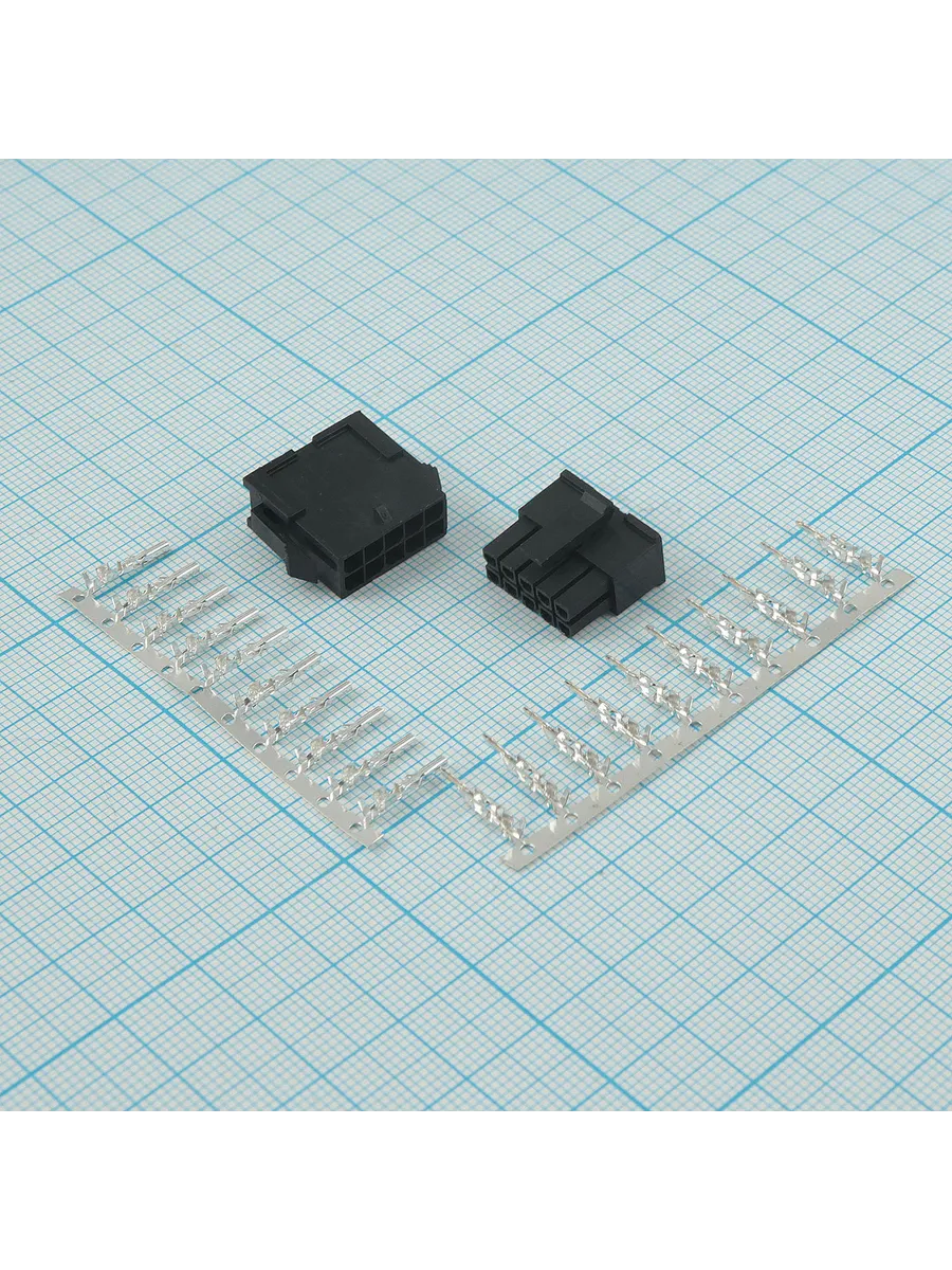 Комплект разъемов 10-pin Micro-Fit 3.0 мм 1 шт.