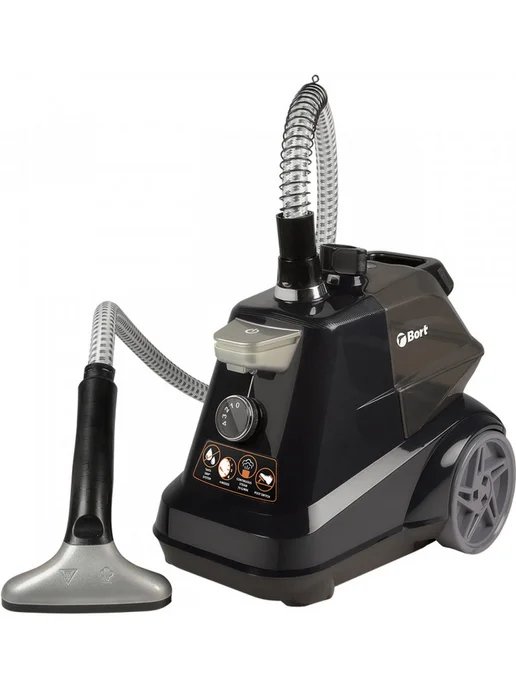 BORT Отпариватель вертикальный напольный COMFORT+ BLACK EDITION, черный, фото 2