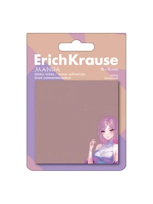 ERICH KRAUSE Блок самоклеящийся бумажный Manga, 2 шт, 2 шт
