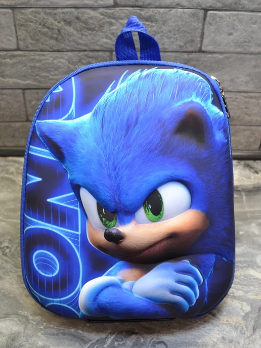 Домовёнок Рюкзак дошкольный Соник SONIC, синий, фото 2