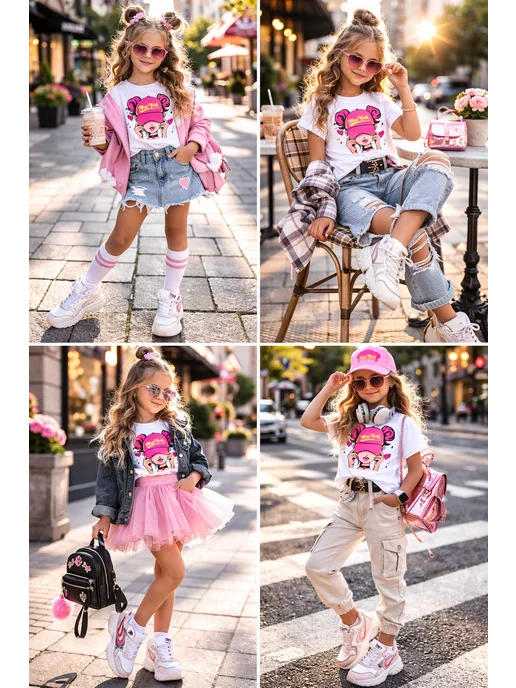 Eva&Maria Футболка стильная хлопковая, белый, фото 6