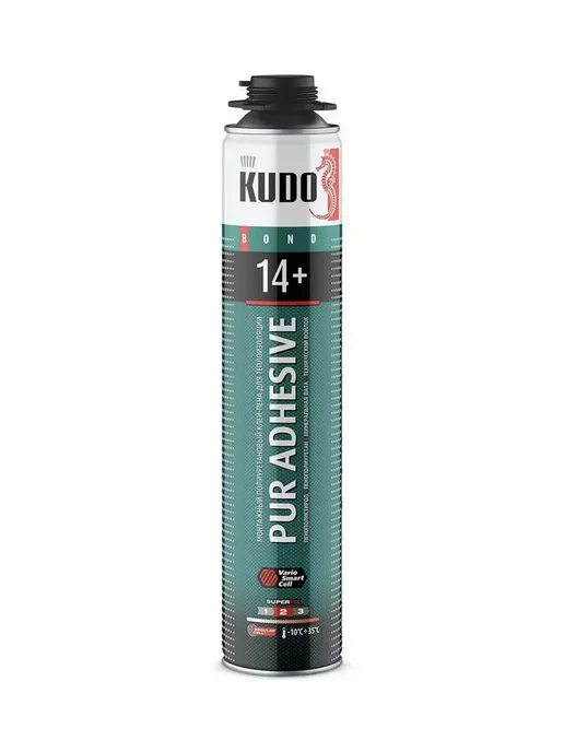 KUDO Монтажный клей-пена 14+ для теплоизоляции 1 шт, 4 шт, фото 2