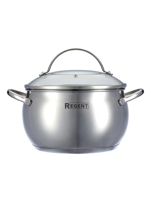 Regent inox Кастрюля с крышкой 3,5 литра из нержавеющей стали, серый, фото 6