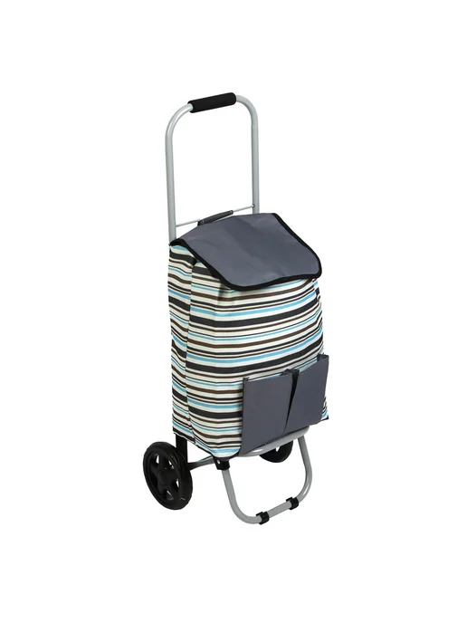Vetta Тележка + сумка до 30кг, 27х32х88см, 23литра, брезент, 27x32x88 см, 30 кг