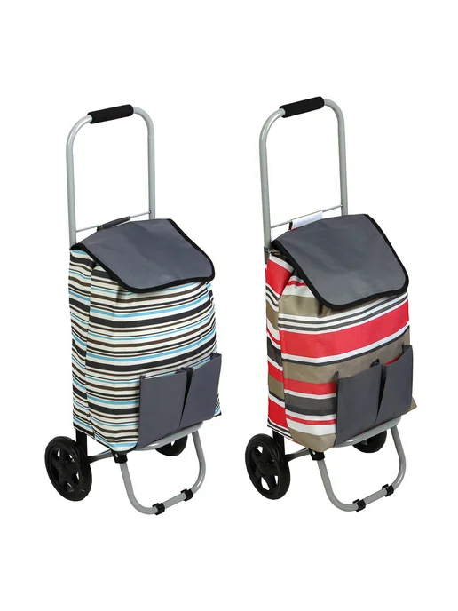 Vetta Тележка + сумка до 30кг, 27х32х88см, 23литра, брезент, 27x32x88 см, 30 кг, фото 2