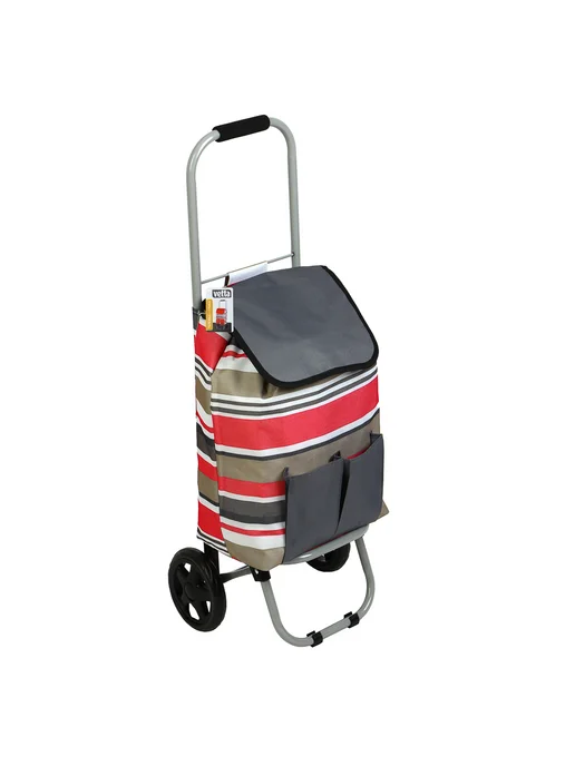 Vetta Тележка + сумка до 30кг, 27х32х88см, 23литра, брезент, 27x32x88 см, 30 кг, фото 8