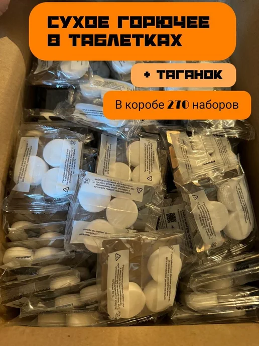 Выживайка Портативный разогреватель сухое горючее короб, вариант